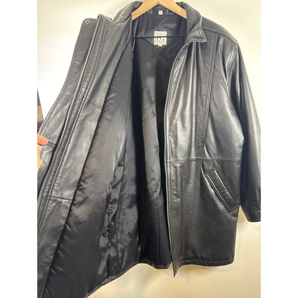 Vintage Field Gear Genuine Leather Oversized Coat - Black, Med - Picture 7 of 8